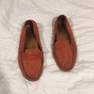 Mercanti Fiorentini Orange Driving Loafers